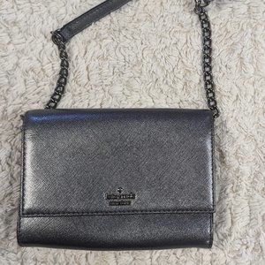 Silver Kate Spade crossbody